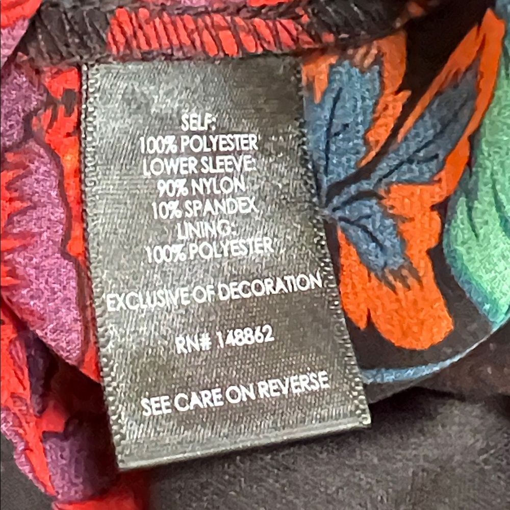 Torrid 2X Floral Maxi Dress with Lace Sleeves. - Picture 12 of 12